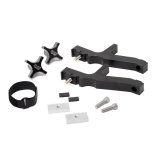 Floor Jack Mount - Bed Rail Mount - 2-Piece - Stainless Hardware - Aluminum - Black Anodized - Hi-Lift Jacks - Jeep Gladiator JT 2020-22 - Kit thumbnail 1