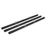Bed Rail - Trail Trak - Bolt-On - Sliding Hooks - Hardware Included - Aluminum - Black Anodized - Jeep Gladiator JT - Kit thumbnail 1