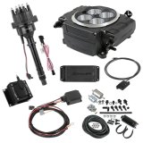 Fuel Injection - Sniper 2 EFI - Throttle Body - Square Bore - Computer / Distributor / Fuel Pump / Fuel Pressure Regulator / Fittings / Ignition Coil / Wiring - Black - Small Block Chevy - Kit thumbnail 1