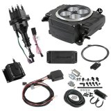 Fuel Injection - Sniper 2 EFI - Throttle Body - Square Bore - Computer / Distributor / Fuel Pump / Fuel Pressure Regulator / Fittings / Ignition Coil / Wiring - Black - Small Block Ford - Kit thumbnail 1