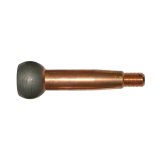 Ball Joint Stud - 1.500 in/ft Taper - 4.84 in Long - Plus 1.5 in Extended Length - 1.437 in Ball - 1/2-20 in Thread - Steel - Copper Plated - Each thumbnail 1