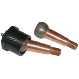 Ball Joint - Precision - Take-A-Part - Greasable - Lower - Screw-In - 1.500 in/ft Taper - 3.82 in Stud - 5/8-18 in Thread - Hardware Included - Steel Cap - Black Oxide - Each thumbnail 1