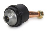Ball Joint - Precision - Greasable - Lower - Press-In - 1.500 in/ft Taper - 3.36 in Stud - 5/8-18 in Thread - Aluminum Cap - Black Anodized - Each thumbnail 1