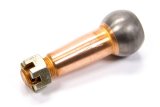 Ball Joint Stud - 1.500 in/ft Taper - 3.815 in Long - Standard Length - 1.475 in Ball - 5/8-18 in Thread - Steel - Copper Plated - Each thumbnail 1