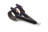 Panhard Bar Bracket - Axle Mount - Clamp-On - 8 in Long - Steel - Black Powder Coat - 3 in Axle Tube - Each thumbnail 1