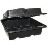 Carburetor Case - Tote - Polypropylene Plastic - Black - Holley 2 / 4-Barrel Carburetors - Each thumbnail 1