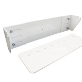 Fuel Cell Holder - Wall Mount - Steel - White Powder Coat - Sprint Car Fuel Cell - Each thumbnail 1