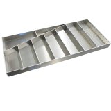 Tool Tray - Tool Box - Wrench Tray - 25 in x 11 in x 1.25 in Tall - Aluminum - Natural - Each thumbnail 1