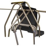 Nerf Bar and Bumper Rack - Wall Mount - U Channels - Aluminum - Black Powder Coat - Each thumbnail 1
