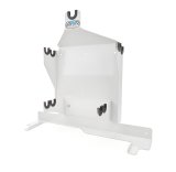 Nerf Bar and Bumper Rack - Wall Mount - U Channels - Aluminum - White Powder Coat - Each thumbnail 1
