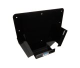 Mud Cover Holder - Wall Mount - 4 Sprint Car Mud Cover Capacity - Aluminum - Black Powder Coat - Each thumbnail 1