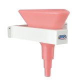 Funnel Rack - Wall Mount - Triangle Shaped Funnel - Aluminum - White Powder Coat - Each thumbnail 1