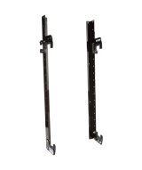 Radiator Hanger - Wall Mount - Adjustable - 24 in Tall x 2.25 in Wide Radiators - Aluminum - Black Powder Coat - Each thumbnail 1