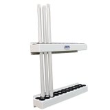 Torsion Bar Rack - Wall Mount - 24 Bar Capacity - Aluminum - White Powder Coat - Each thumbnail 1