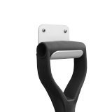 Shovel Holder - Wall Mount - Aluminum - White Powder Coat - Each thumbnail 1