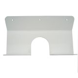 Push Broom Holder - Large - Wall Mount - Aluminum - White Powder Coat - Each thumbnail 1