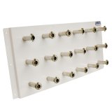 Quick Change Gear Rack - Horizontal - 33.25 in Wide - 15 in Tall - 18 Gear Capacity - Aluminum - White Powder Coat - Each thumbnail 1