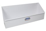 Gear Case Rack - Horizontal - 21 in Long - 8.25 in Tall - 6 in Deep - 10 Case Capacity - Aluminum - White Powder Coat - Each thumbnail 1