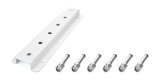 Radius Rod Rack - Wall Mount - Upper - 15 in Long - 12 Rod Capacity - Aluminum - White Powder Coat - Each thumbnail 1