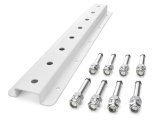 Radius Rod Rack - Wall Mount - Upper - 20 in Long - 16 Rod Capacity - Aluminum - White Powder Coat - Each thumbnail 1