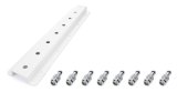 Radius Rod Rack - Wall Mount - Upper - 20 in Long - 8 Rod Capacity - Aluminum - White Powder Coat - Each thumbnail 1
