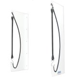 Nose Wing Mount - Sprint Nose Wing - Bungee Cords - Wall Mount - Aluminum - White Powder Coat - Kit thumbnail 1