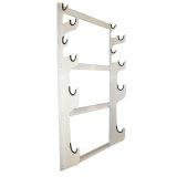 Axle Rack - Wall Mount - 2 Axle Sets Capacity - Aluminum - White Powder Coat - Each thumbnail 1