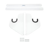 Axle Rack - Wall Mount - 1 Axle Capacity - Aluminum - White Powder Coat - Each thumbnail 1