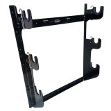 Axle Rack - Wall Mount - 2 Front Axles and 1 Rear Axle Capacity - Aluminum - Black Powder Coat - Each thumbnail 1