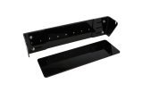 Fuel Cell Holder - Wall Mount - 2-Piece - Adjustable Width - Aluminum - Black Powder Coat - Each thumbnail 1
