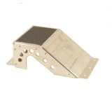 Heel Riser - 2.5 in Tall - Non-Skid Pad - Aluminum - Natural - Each thumbnail 1