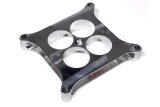 Carburetor Spacer - Super Sucker - 1 in Thick - 4 Hole - Square Bore - Lightweight - Aluminum - Polished - Each thumbnail 1