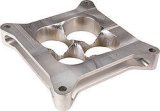 Carburetor Spacer - Super Sucker - 2 in Thick - 4 Hole - Square Bore - Lightweight - Aluminum - Polished - Each thumbnail 1