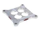 Carburetor Spacer - Super Sucker - 0.5 in Thick - 4 Hole - Square Bore - Aluminum - Polished - Each thumbnail 1