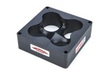 Carburetor Spacer - Super Sucker - 2 in Thick - 4 Hole - Dominator Flange - Plastic - Black - Cloverleaf Manifold - Each thumbnail 1