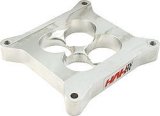 Carburetor Spacer - Street Sweeper - 1 in Thick - 4 Hole - Square Bore - Aluminum - Polished - RPM / Brodix HV 1016 / Dart Kool Kan Manifolds - Each thumbnail 1