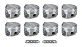 Piston - FHR Forged - Forged - 4.155 in Bore - 1.5 mm x 1.5 mm x 3.0 mm Ring Grooves - Plus 41.00 cc - Big Block Chevy - Set of 8 thumbnail 1