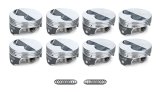Piston - Premium Forged - Forged - 4.060 in Bore - 1.5 x 1.5 x 3.0 mm Ring Grooves - Minus 8.90 cc - Small Block Chevy - Set of 8 thumbnail 1