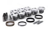 Piston - Premium Forged - 4.233 in Bore - 1/16 x 1/16 x 3/16 in Ring Grooves - Minus 4.5 cc - Ford FE-Series - Set of 8 thumbnail 1