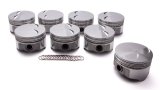 Piston - Premium Forged - Forged - 4.150 in Bore - 1/16 x 1/16 x 3/16 in Ring Grooves - Minus 4.50 cc - Pontiac V8 - Set of 8 thumbnail 1