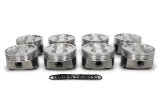 Piston - Forged - 4.060 in Bore - 5/64 x 5/64 x 3/16 in Ring Groove - Minus 18.00 cc - Small Block Chevy - Set of 8 thumbnail 1