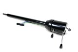 Steering Column - Retrofit - Tilt - Floor Shift - Hazard / Turn Signal - Steel - Black Powder Coat - Chevy Corvette 1963-66 - Each thumbnail 1