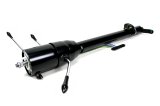 Steering Column - Retrofit - Tilt - Column Shift - Hazard / Turn Signal - Steel - Black Powder Coat - Chevy Fullsize Car 1955-56 - Each thumbnail 1