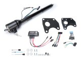 Steering Column - Retrofit - Tilt - Hazard / Key / Turn Signal - Steel - Black Powder Coat - Mopar B-Body 1970 - Each thumbnail 1