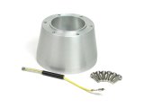 Steering Wheel Adapter - 6-Bolt Wheels to Ididit Column / OE Column - Aluminum - Brushed - Kit thumbnail 1