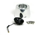 Steering Wheel Adapter - 5-Bolt Wheels to Ididit Column / OE Column - Aluminum - Brushed - Universal - Kit thumbnail 1