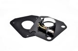 Steering Column Bracket - 2-1/4 in Diameter Tube - Floor Mounting Plate - Steel - Black Paint - Kit thumbnail 1