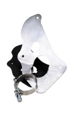 Steering Column Bracket - 2 in Diameter Tube - Mounting Plate - Steel - Black Paint - GM X-Body 1962-67 - Kit thumbnail 1