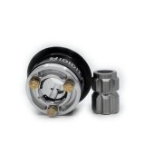Steering Wheel Quick Release - 360 Degree Release - 3-Bolt - SFI 42.1 - Splined Keyway - Aluminum - Black / Clear Anodized - Kit thumbnail 1
