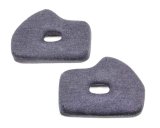 Cheek Pad - Thin - Nomex - Black - Impact Supersport / Supersport Air / 1320 / Draft TS / Air Draft / Air Draft OS20 Helmets - Pair thumbnail 1